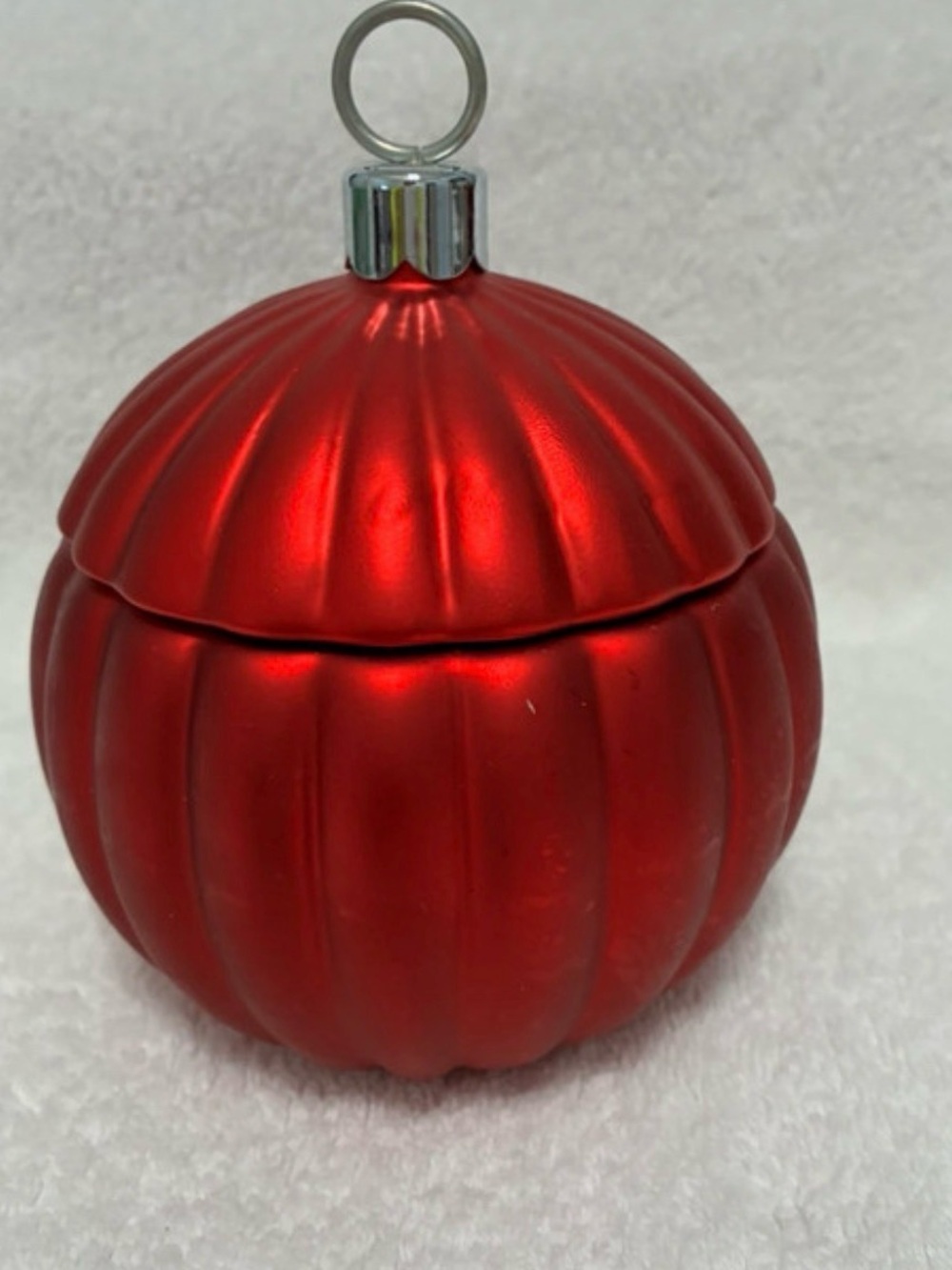 Hallmark Holiday Ornament Scented Candle Red Shimmer